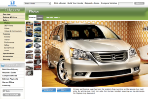 Honda Odyssey screen shot